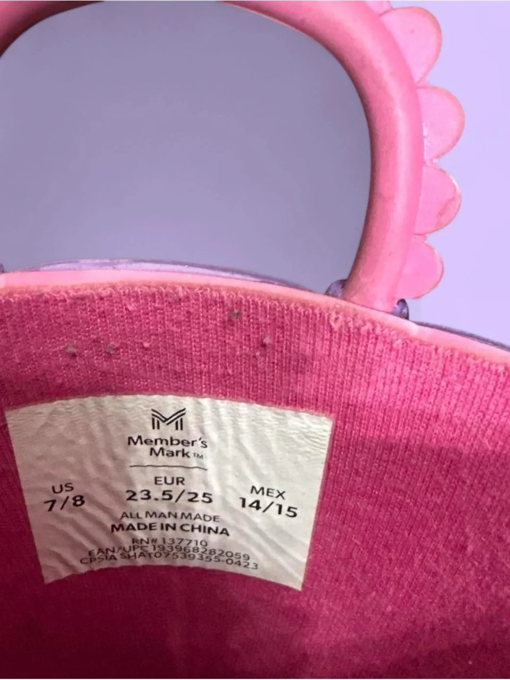 Girls Pink Unicorn Rain Boots with Easy Pull Handles